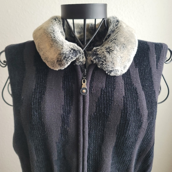 Haley Reserve Vest Faux Collar Full Zip Size M - Picture 7 of 15